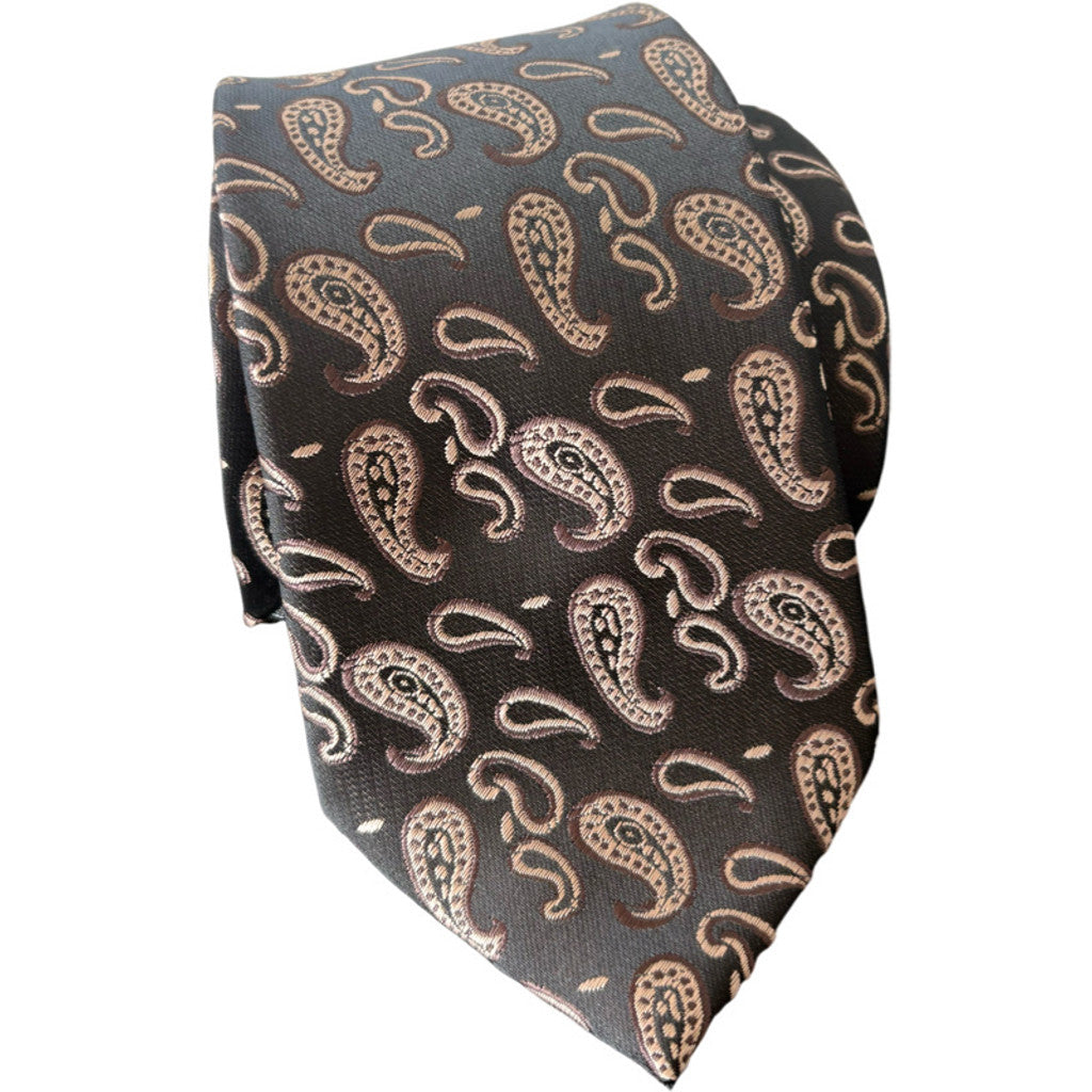 Jewelry T&S Tie Tie Paisley Brown