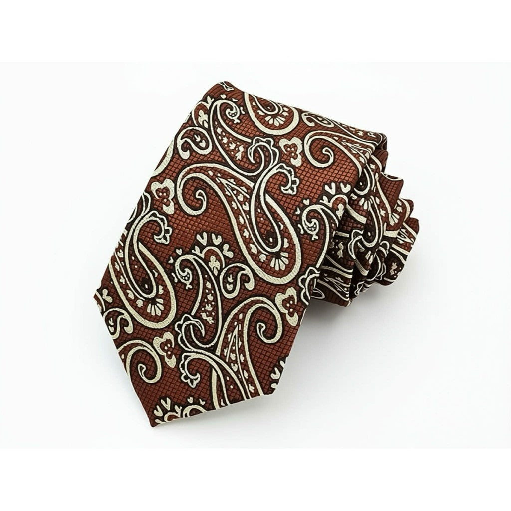 Jewelry T&S Tie Tie Paisley Cognac