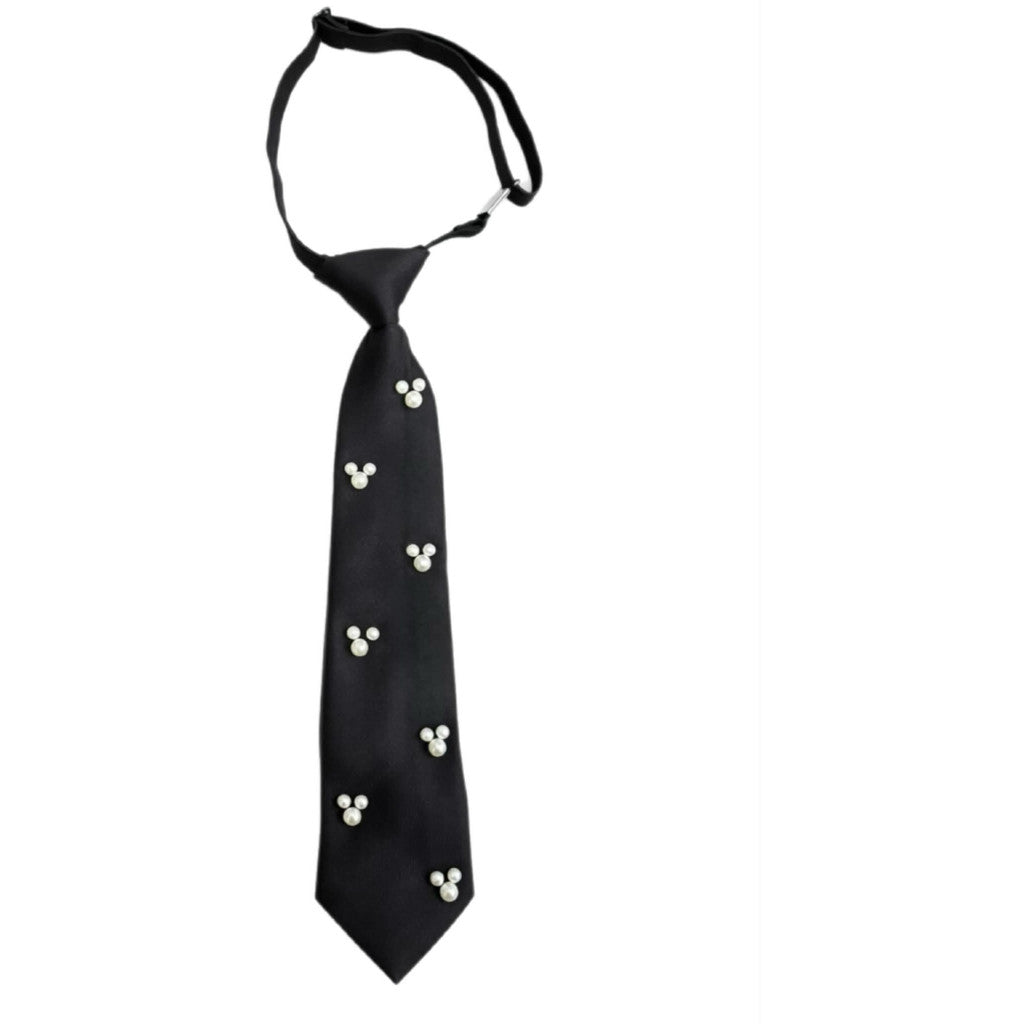Jewelry T&S Tie Black w. decoration Tie Black 2