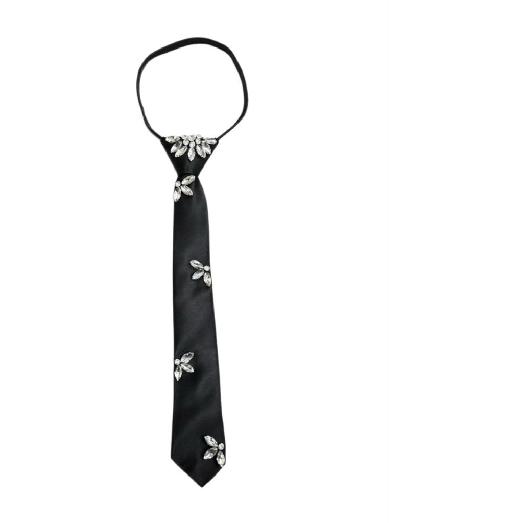 Jewelry T&S Tie Black w. decoration Tie Black 3