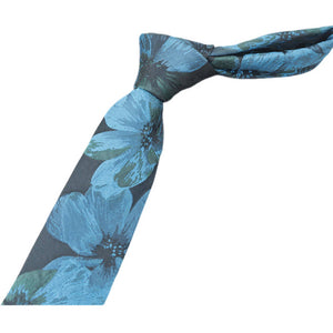 Jewelry T&S Tie Exclusive T&S Tie Blue/Green Flower
