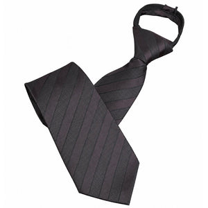 Jewelry T&S Tie Exclusive Zipper Tie Brown stripe
