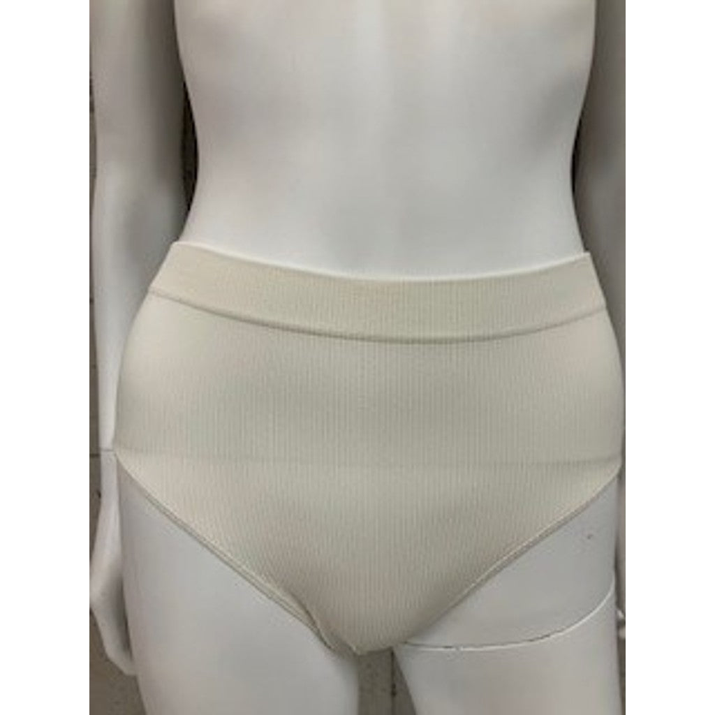 Microfiber T&S Tulle rib midi Panties Panties Ivory