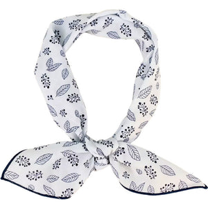 Scarf T&S Ulrika Cotton Scarf Scarf White-blue
