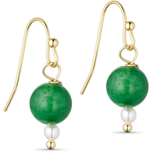 Jewelry T&S Usha Earring Earring Green jade