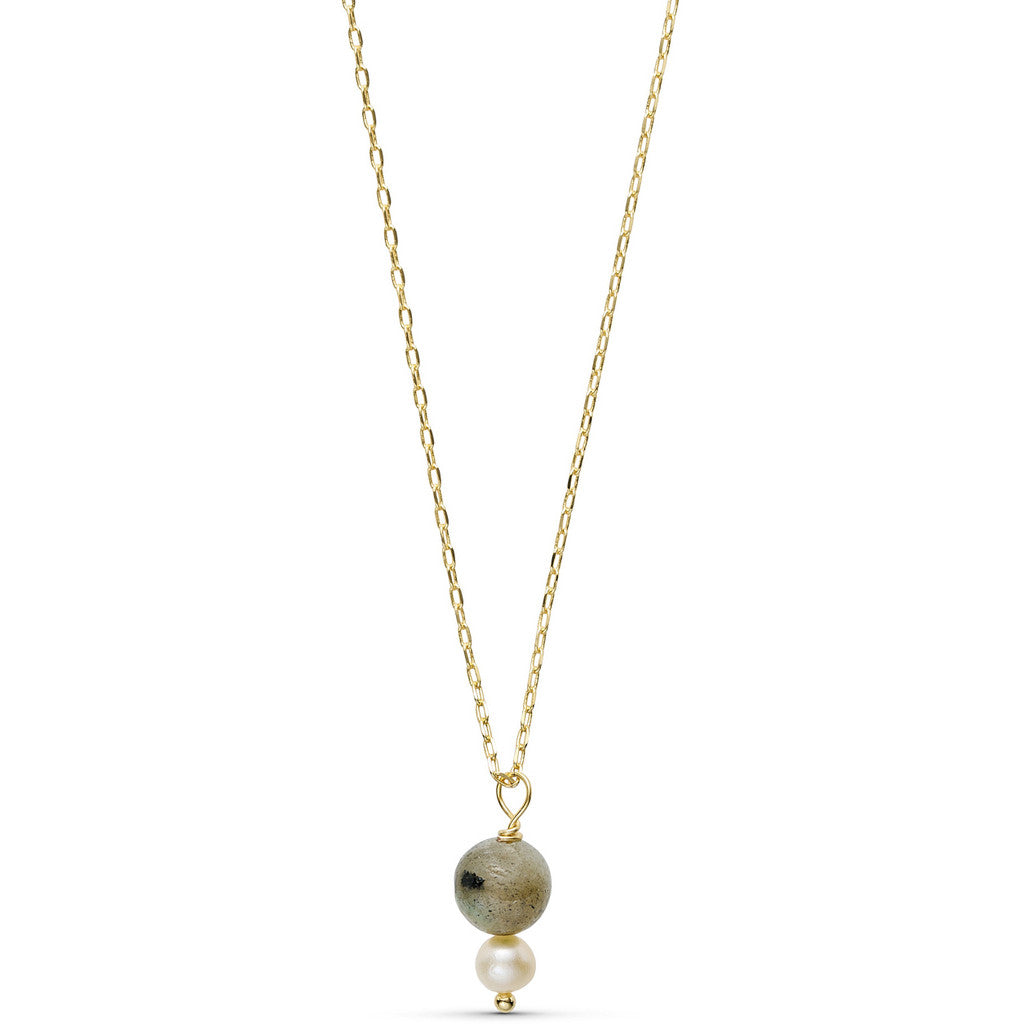 Jewelry T&S Usha Necklace Necklace Kaki labradorite
