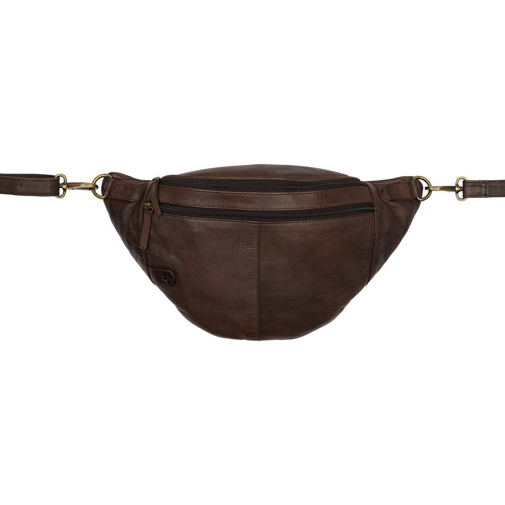 Access T&S Wanda 3 zipper big bumbag Bumbag Brown