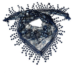 Scarf T&S Wendy Lace Scarf Scarf Blue