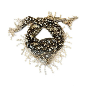 Scarf T&S Wendy Lace Scarf Scarf Taupe